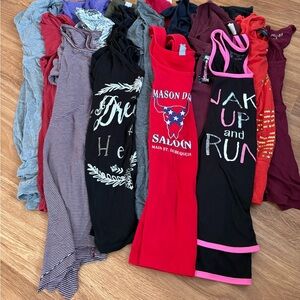 Assorted Graphic and Solid Tops